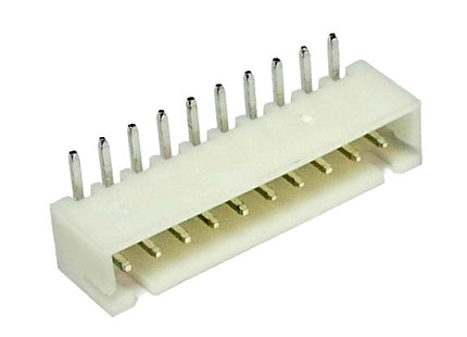 10-Way JST Style XH Angled PCB Male Socket