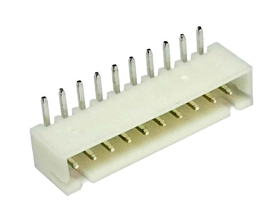10-Way JST Style XH Angled PCB Male Socket