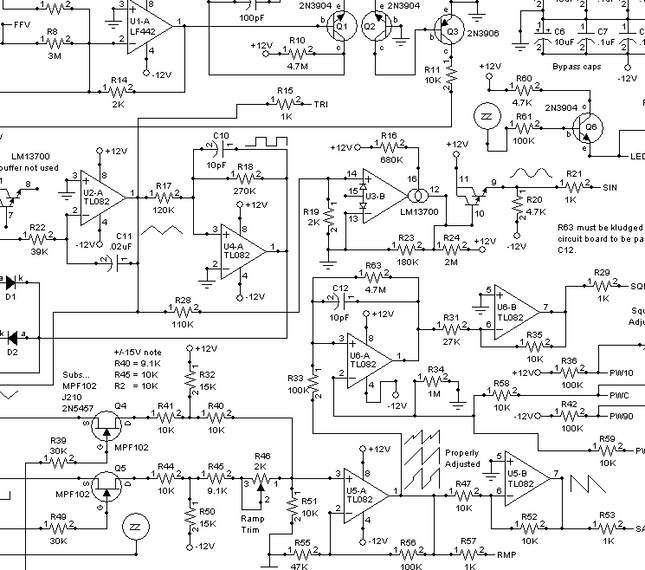 MFOS VCLFO Synth Module DIY Electronics Parts Kit