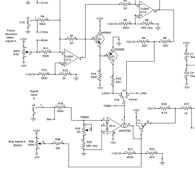 MFOS VCA Log / Lin Synth Module DIY Electronics Parts Kit