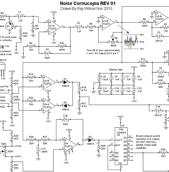 MFOS Noise Cornucopia Synth Module DIY Electronics Parts Kit