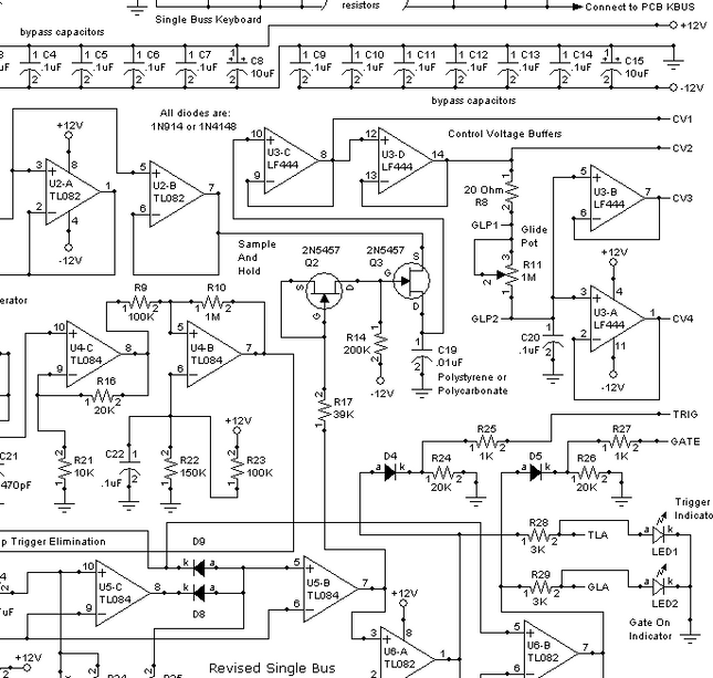 MFOS Single Buss 1V/Oct Keyboard Controller DIY Electronics Parts Kit
