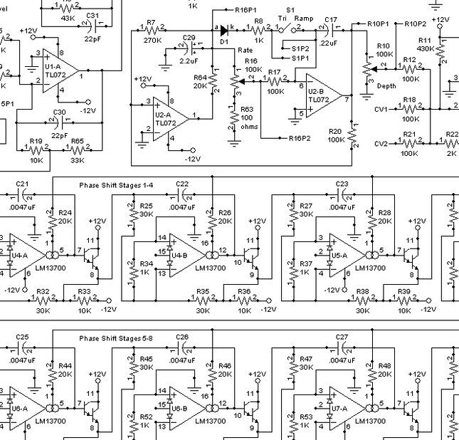MFOS 8-Stage Phase Shifter Synth Module DIY Electronics Parts Kit