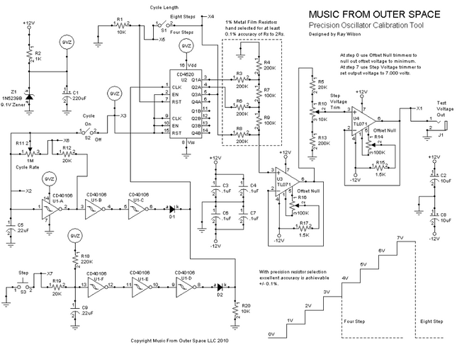 MFOS 1V Calibrator Electronics Parts Kit