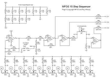 MFOS 10-Step Analogue Sequencer DIY Electronics Parts Kit