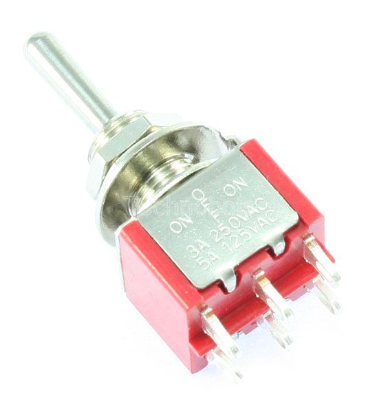 DPDT on/off/on Miniature Toggle Switch