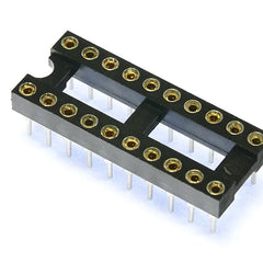 Turned Pin 0.3 inch Dil IC Socket 20 Pin