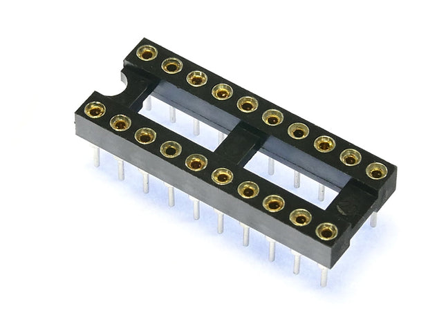 Turned Pin 0.3 inch Dil IC Socket 20 Pin