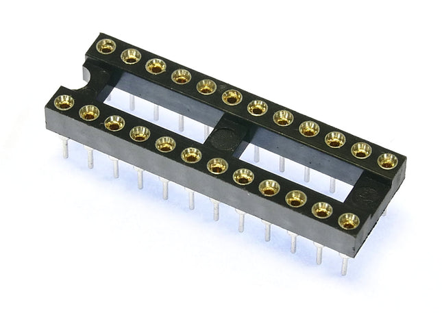 Turned Pin 0.3 inch Dil IC Socket 24 Pin