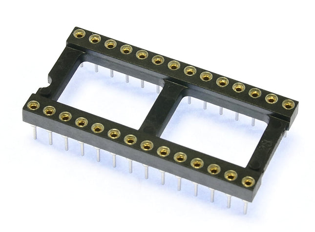 Turned Pin 0.6 inch Dil IC Socket 28 Pin