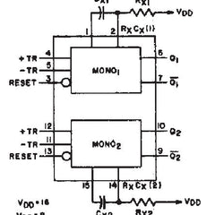 4538BE Dual Precision Monostable Multivibrator