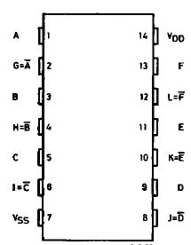40106B Hex Schmitt Trigger