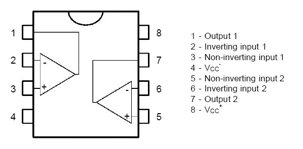 Dual JFET Op-Amp TL072BCP Low Offset Version