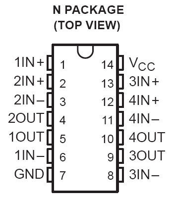 Quad Norton Op-Amp LM3900N
