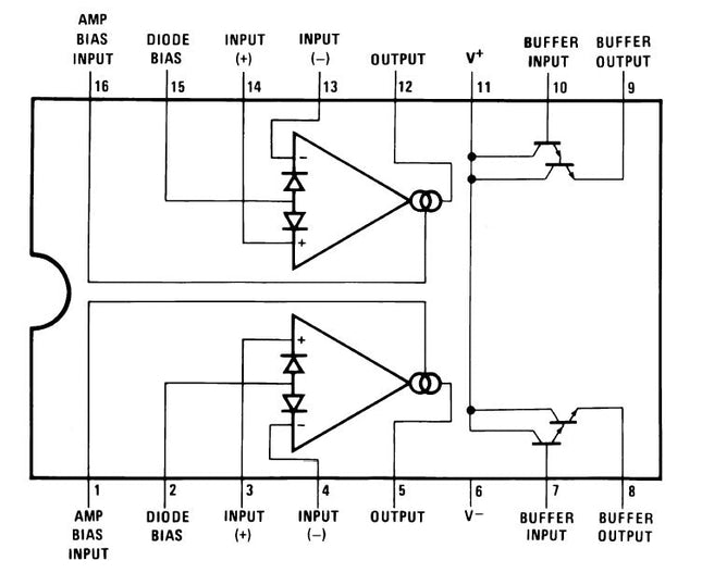 LM13700N Dual Transconductance Amplifiers