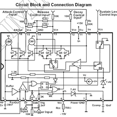 AS3310 ADSR Envelope Generator  16-Pin DIP