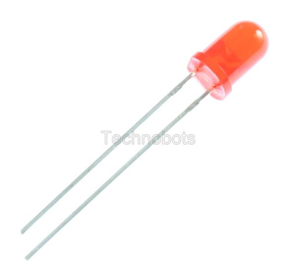 5mm LED Red High Efficency 45mcd