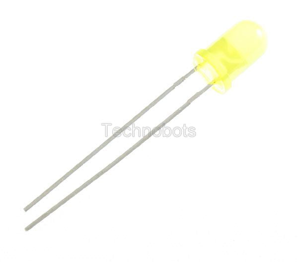 5mm LED Yellow High Efficency 20mcd