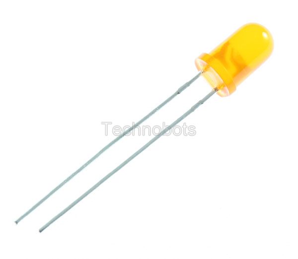 5mm LED Amber High Efficency 25mcd