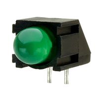 4.8mm LED Green 20mcd 90 Degree PCB Mount