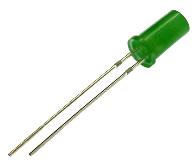 Green Cylindrical LED
