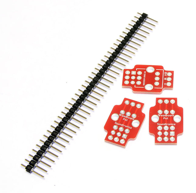 Soundtronics Pot Breakout PCBs for Breadboards - Pack of 3