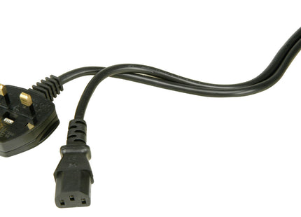 1.5m IEC UK Mains Plug 10A Lead