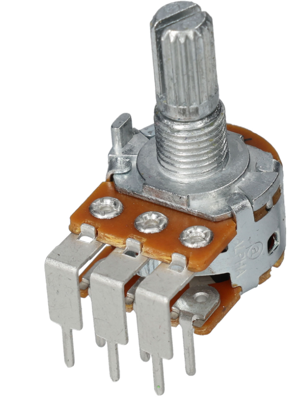 Taiwan Alpha RV16A Stereo Pot Lin 100k T18 17mm Right Angle