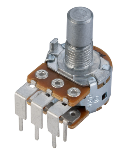 Taiwan Alpha RV16A Stereo Pot Lin 100k 6.35mm 15mm Right Angle