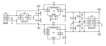M²Synth Mu / MOTM Voltage Regulator / Interface