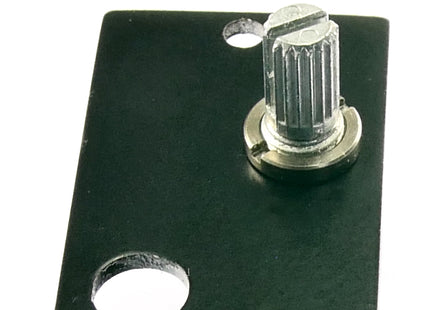 BZP Slotted Round Pot Nut 9.5mm Diameter for M7x0.75 Threads